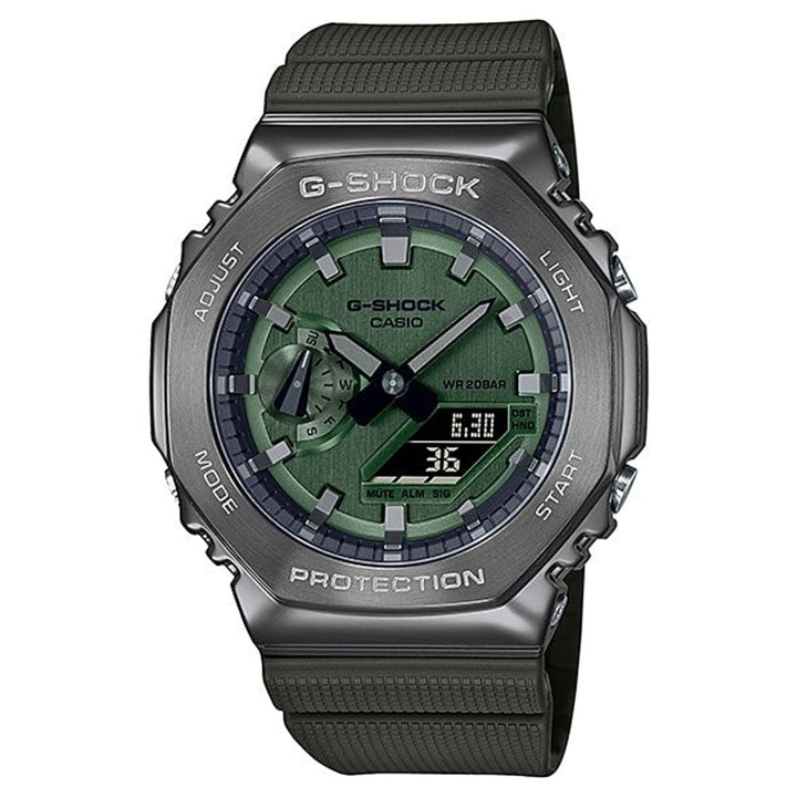 Casio G-Shock GM-2100B-3AER Green Metal Covered Watch - View 1