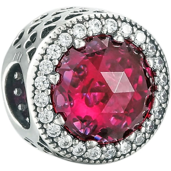 Pandora Cerise Pink Sparkling Charm 791725NCC - View 1