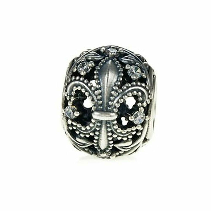 Pandora Fleur de Lis Openwork Charm 791378CZ - Sterling Silver - View 1