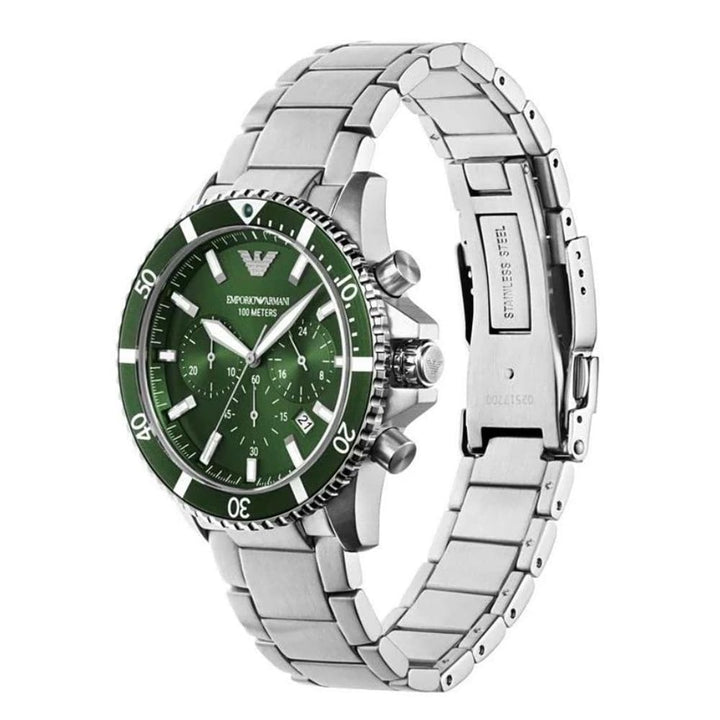 Armani Diver Men's Chronograph AR11500 - Green Edition - View 3