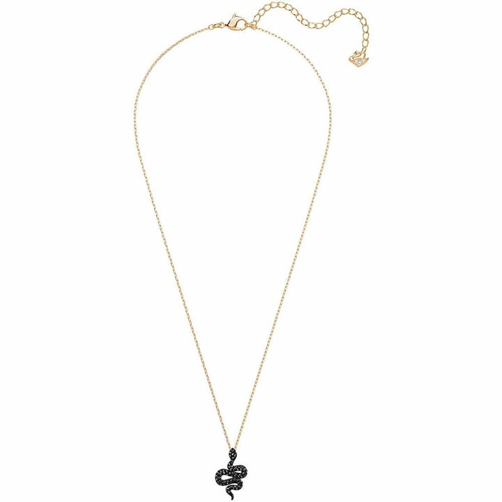 Swarovski Leslie Serpent Pendant - Black & Rose Gold #5384396 - View 3
