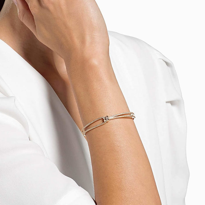 Swarovski Lifelong Knot Rose Gold Bangle - 5390818 - View 4