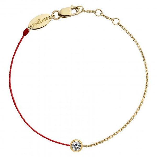 Redline 2 J Delicate Diamond Bracelet in Yellow Gold - View 1