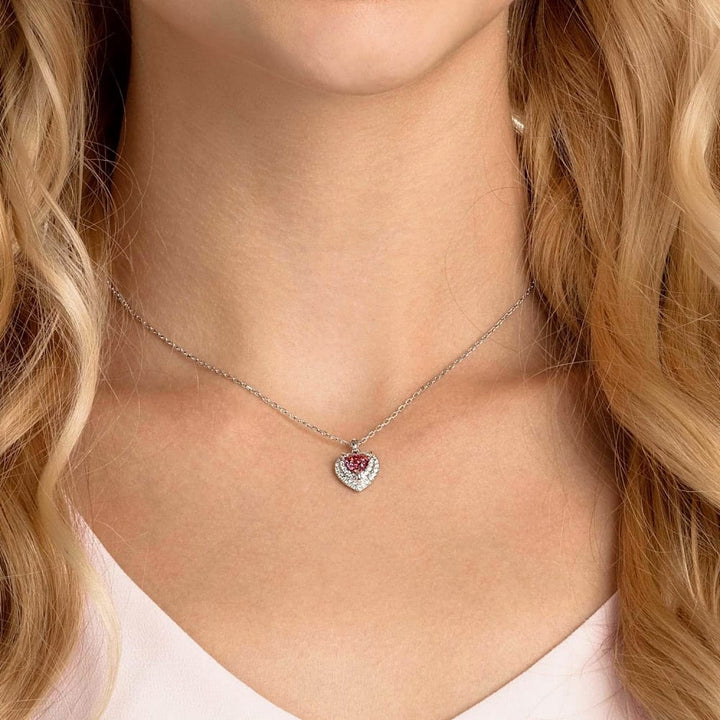 Swarovski One Heart Pendant - Red 5446301 - View 4