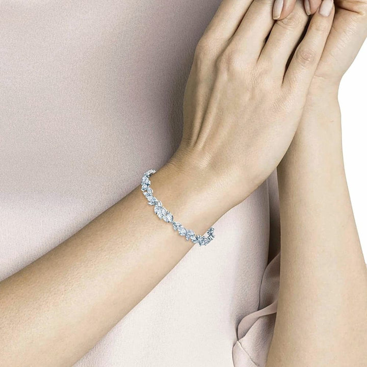 Swarovski Louison Leaf Bracelet - Elegant White Rhodium #5419244 - View 3