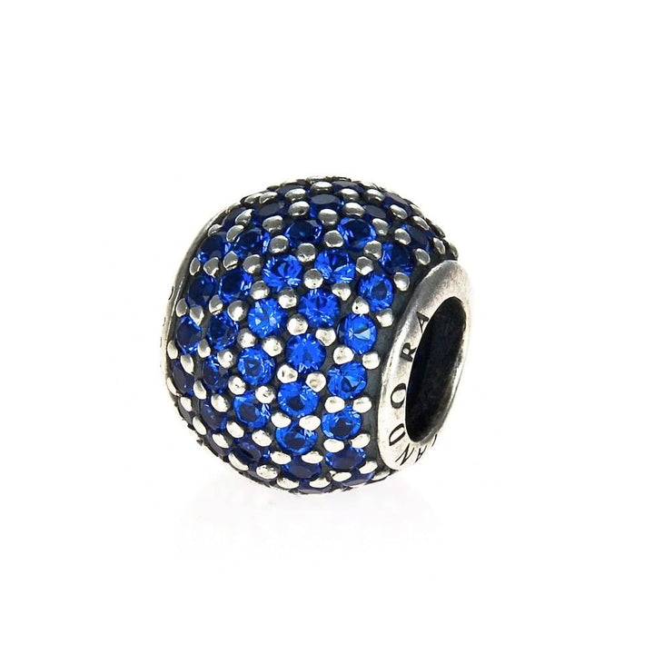 Pandora Blue Pave Ball Charm 791051NCB - Sparkling Elegance - View 2
