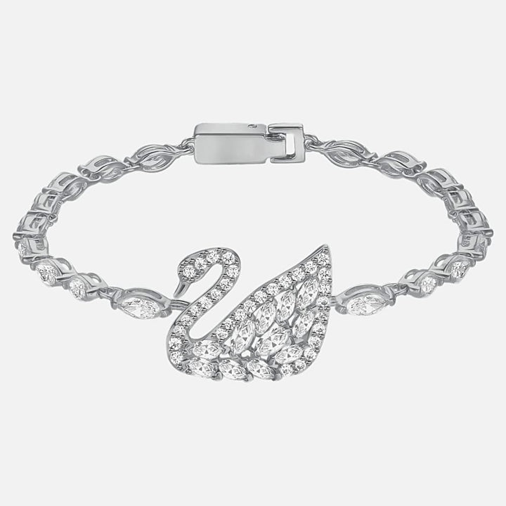 Swarovski Swan Lake Rhodium Bracelet - Model 5379947 - View 1