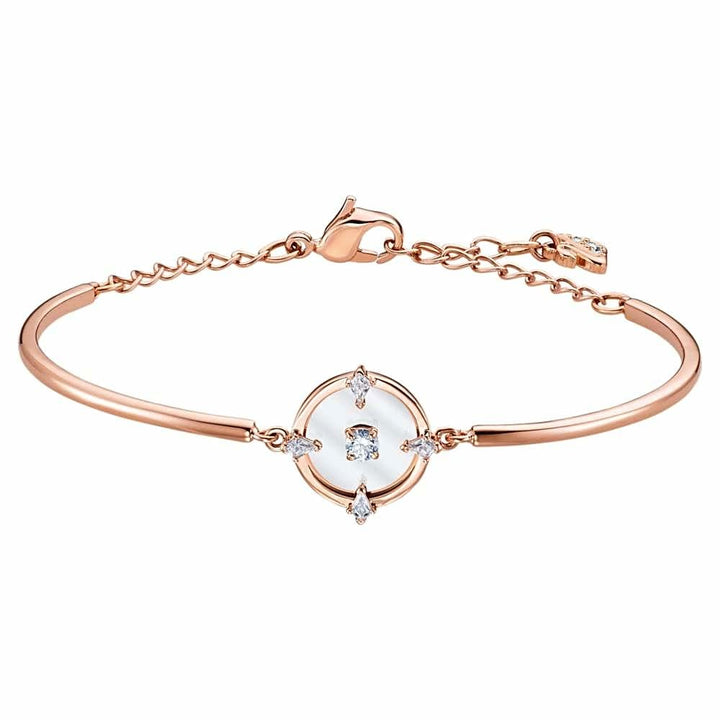 Swarovski North Bangle: Rose-Gold Tone & White, #5495771 - View 1