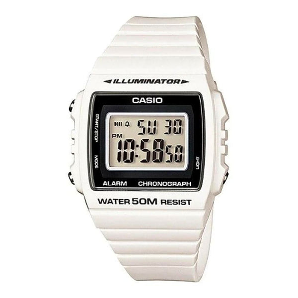 Casio Digital W-215H-7AVDF Modern White Watch - View 1