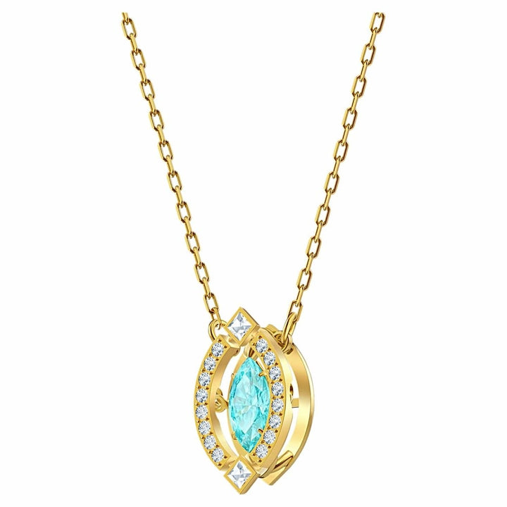 Swarovski Sparkling Dance Green & Gold Necklace - 5497474 - View 2