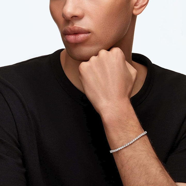 Swarovski Tennis Deluxe Bracelet, 5513401 - Elegant Sparkle - View 4