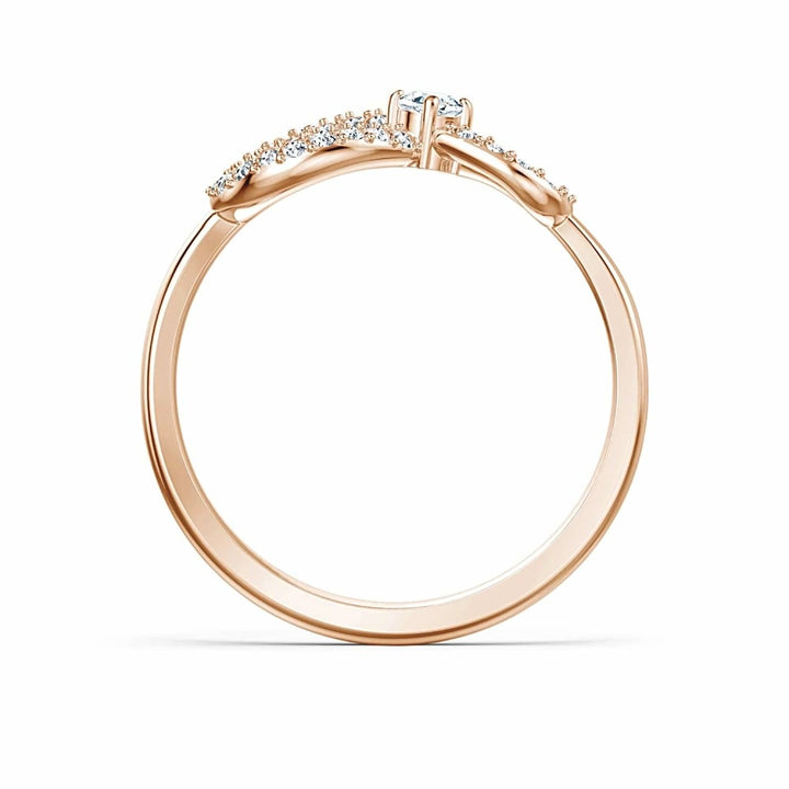 Swarovski Infinity Ring: White & Rose Gold, Size 52 (5535400) - View 3