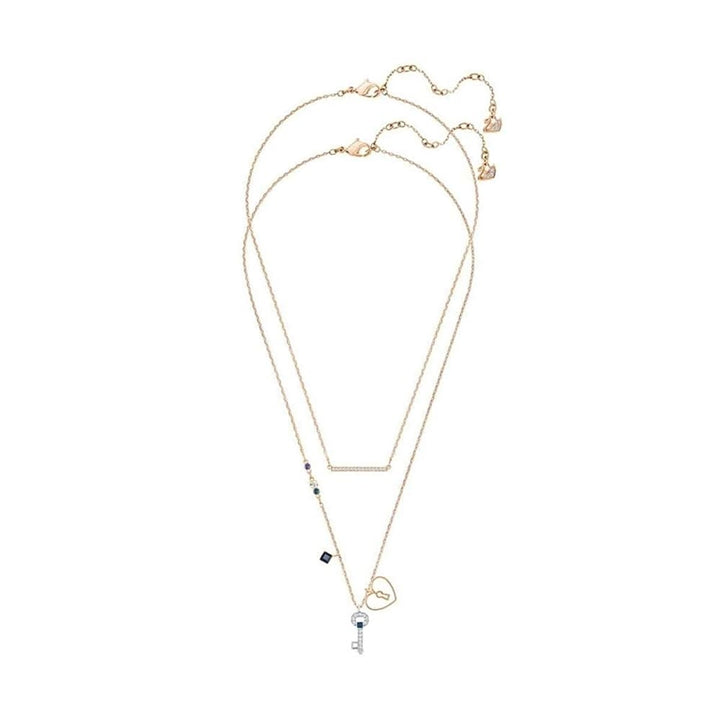 Swarovski Glowing Key Necklace - Captivating Blue - View 3