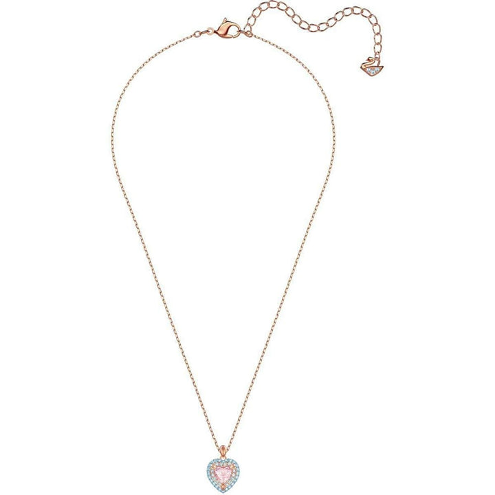 Swarovski One Heart Pendant, Rose Gold & Pink, 5439314 - View 3