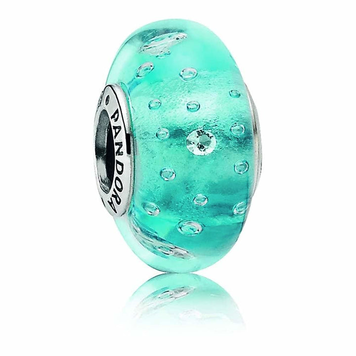 Pandora Blue Fizzle Murano Glass Charm 791618CZ - View 3