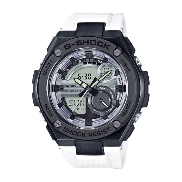 Casio G-Shock G-Steel GST-210B-7ADR: Modern Black & White Timepiece - View 1