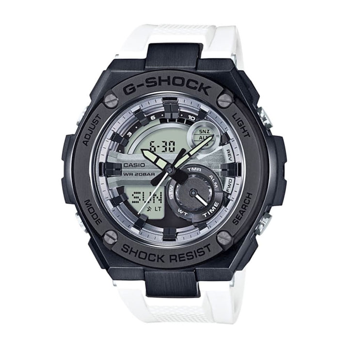 Casio G-Shock G-Steel GST-210B-7ADR: Modern Black & White Timepiece - View 1