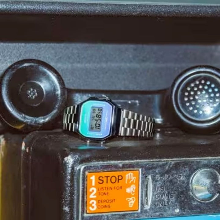 Casio Vintage A168WER-2ADF Women's Clear Dial Digital Watch - View 4