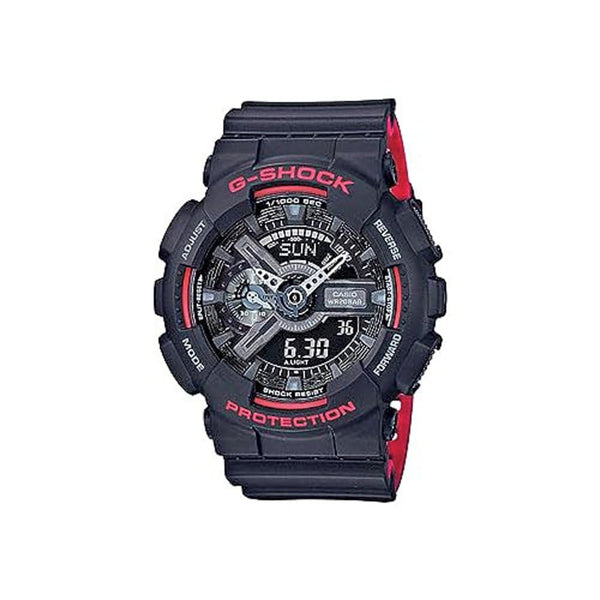 Casio G-Shock GA-110HR-1ADR Black and Red Analog-Digital Watch - View 1