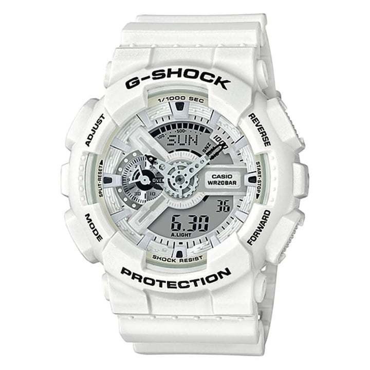 Casio G-Shock GA-110MW-7ADR: Arctic White Resilience - View 1