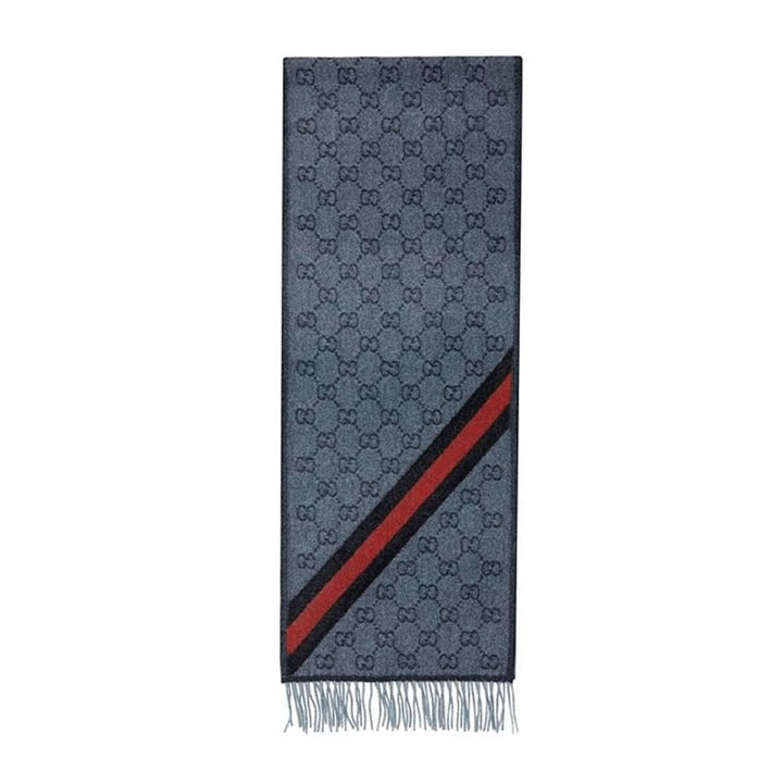 Gucci Midnight Blue Wool Scarf - Style 570603-3G200-4068 - View 2