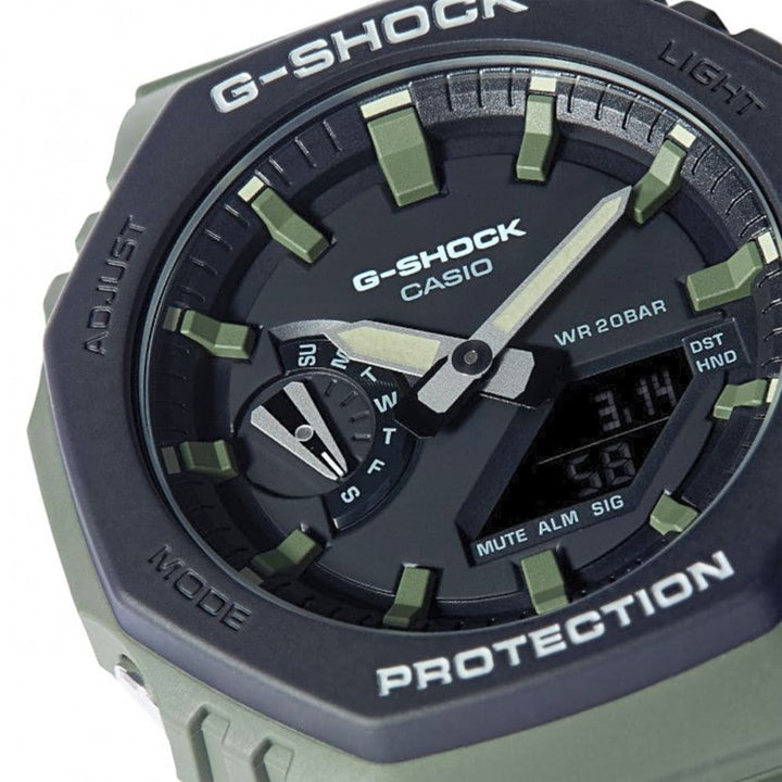 Casio G-Shock GA-2110SU-3AER Carbon Core Green Watch - View 5