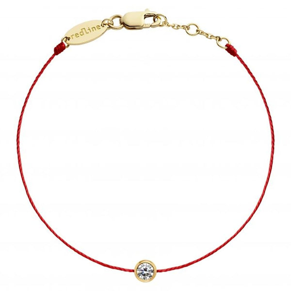 Redline 1 J Diamond String Bracelet in Yellow Gold - View 1