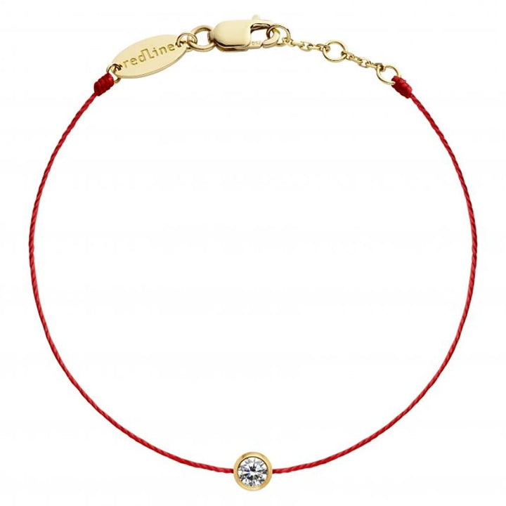 Redline 1 J Diamond String Bracelet in Yellow Gold - View 1