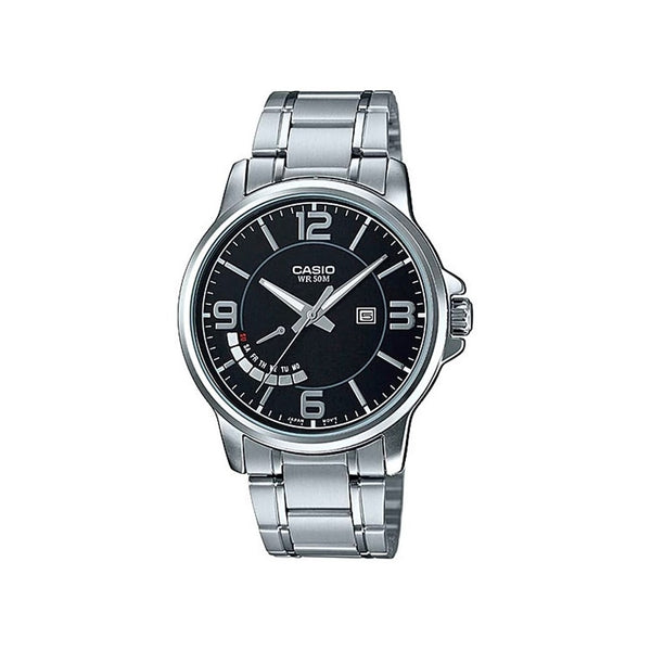 Casio Men's MTP-E124D-1AVDF Stainless Steel Watch - View 1