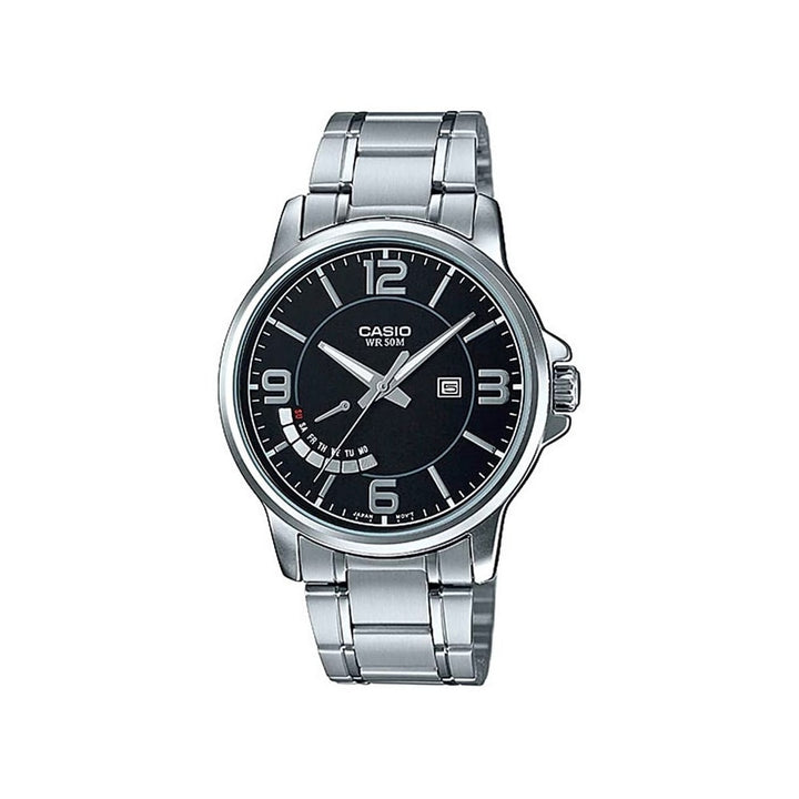 Casio Men's MTP-E124D-1AVDF Stainless Steel Watch - View 1