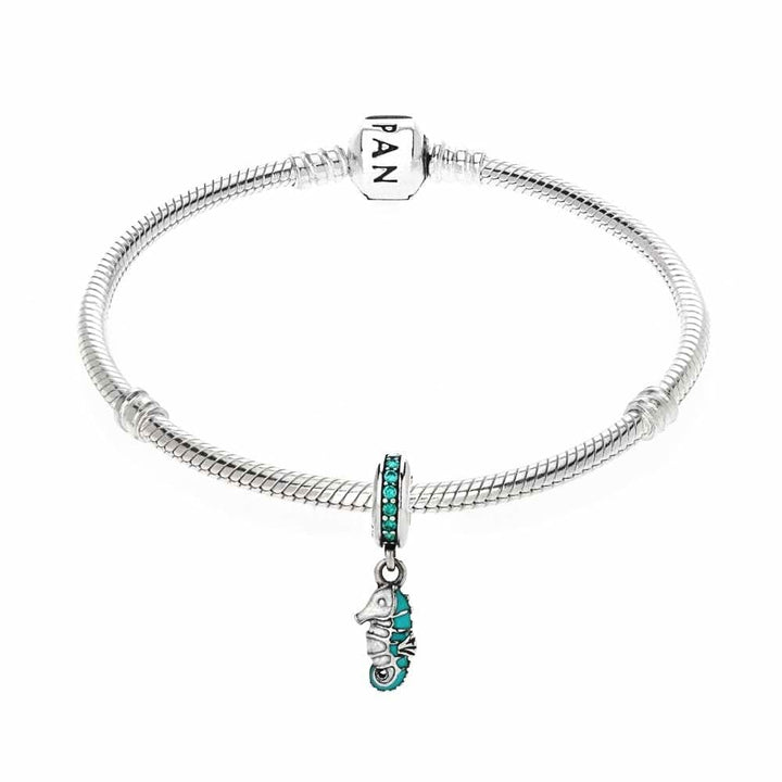 Pandora Tropical Seahorse Charm 791311MCZ - View 3