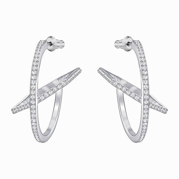 Swarovski Hoop Fever 5352009 Crystal Hoop Earrings - View 1