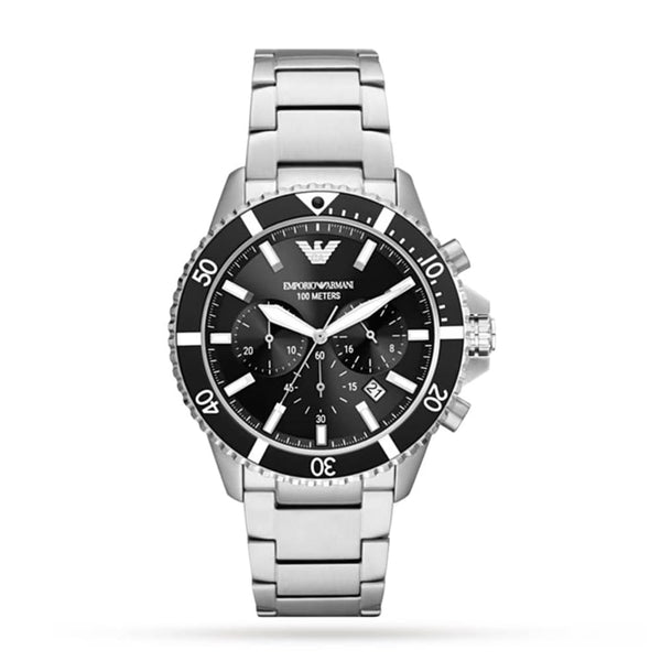 Armani AR11360 Men's Chronograph Watch - 43mm Black - View 1