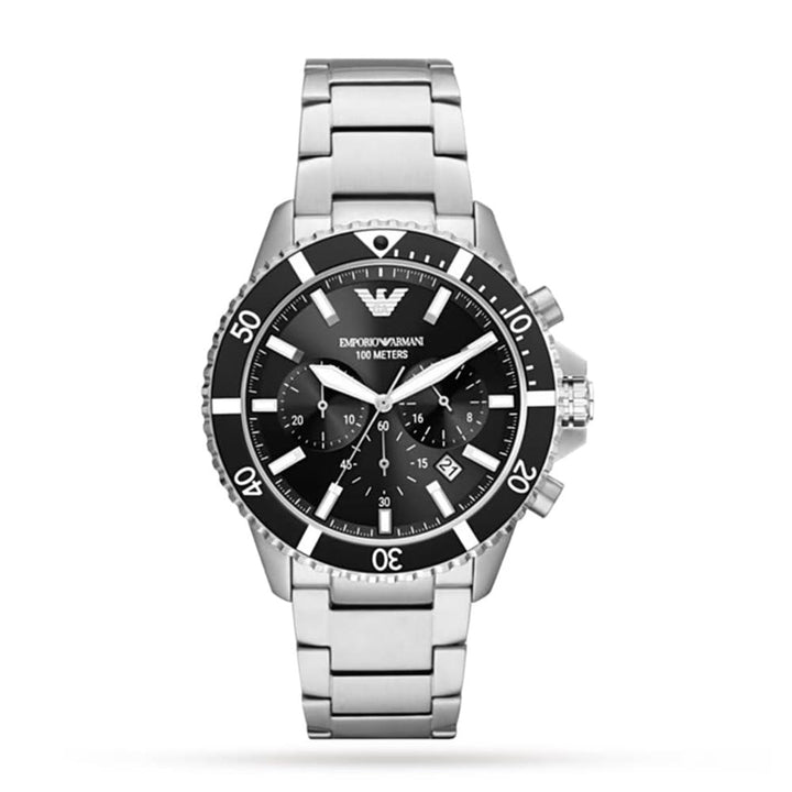 Armani AR11360 Men's Chronograph Watch - 43mm Black - View 1