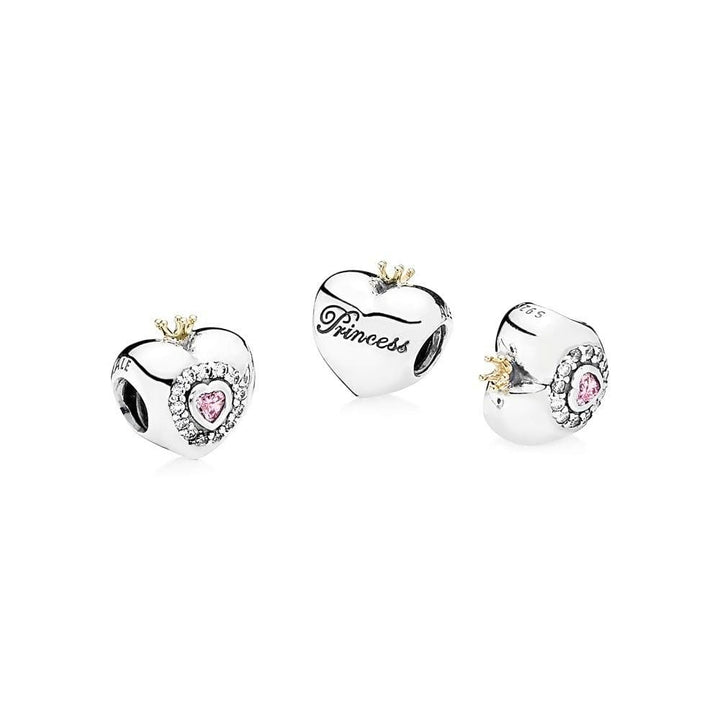 Pandora Pink Princess Heart Charm 791375PCZ - A Royal Touch - View 2