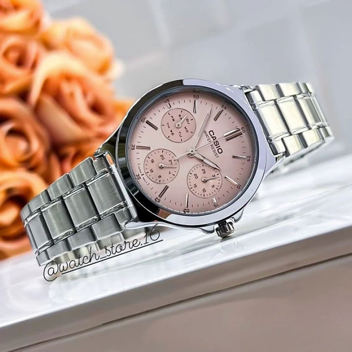 Casio Standard LTP-V300D-4AUDF Silver Tone Timepiece - View 3