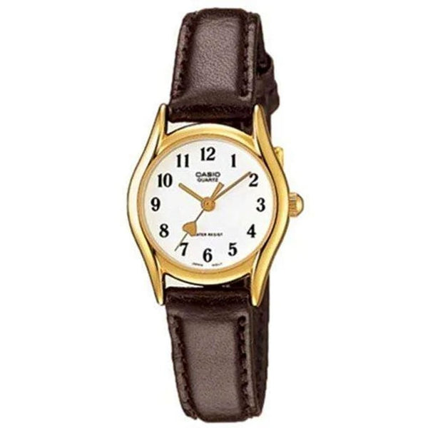 Casio LTP-1094Q-7B5RDF Ladies' Elegant Leather Watch - View 1