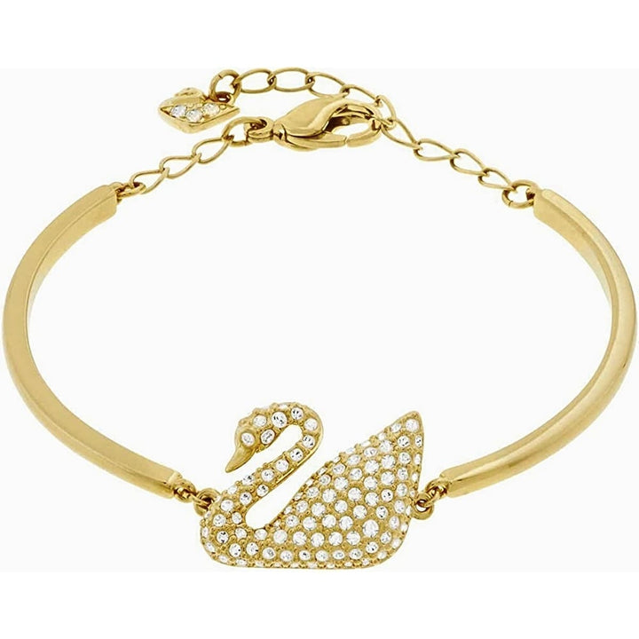 Swarovski Swan 5083133 Gold-Plated Crystal Bangle - View 1