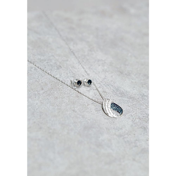 Swarovski Fortunately Blue Crystal Necklace and Earring Set 5237981 - View 4