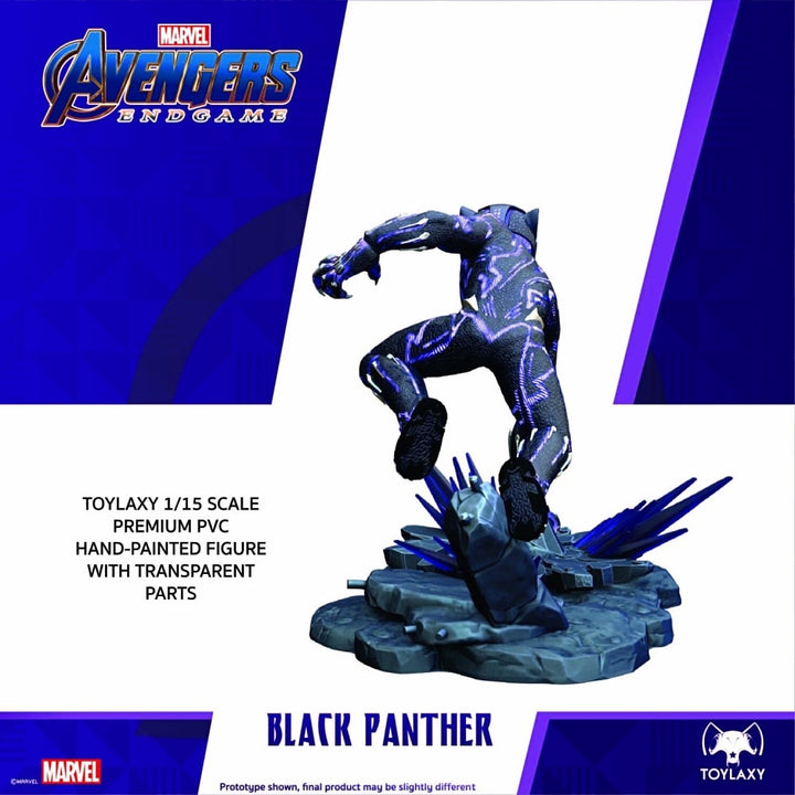 Toylaxy Marvel Avengers Endgame Black Panther Collectible Figure - View 11