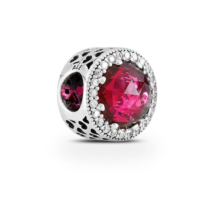 Pandora Cerise Pink Sparkling Charm 791725NCC - View 2