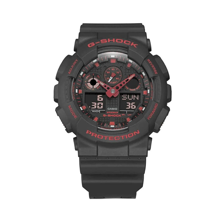 Casio G-Shock GA-100BNR-1AER Black & Red Analog-Digital Watch - View 2