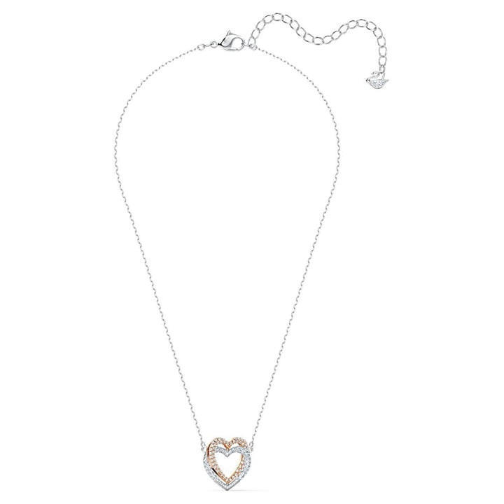 Swarovski Infinity Entwined Heart Necklace - White 5518868 - View 3