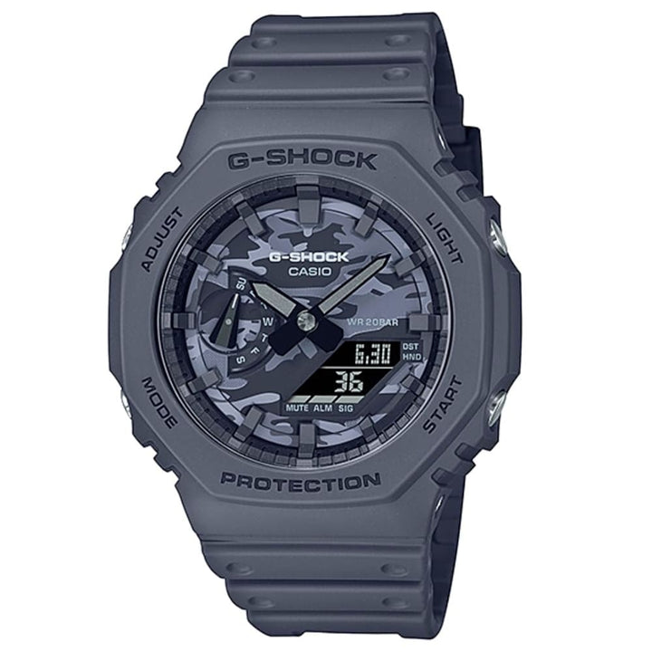 Casio G-Shock GA-2100CA-8ADR Carbon Core Grey Resin Watch - View 1