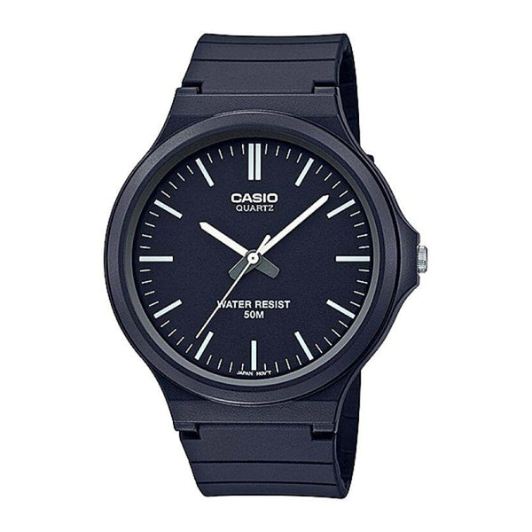 Casio Core MW-240-1EVDF Men's Black Resin Watch - View 1