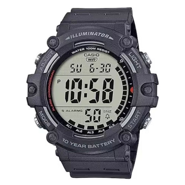 Casio AE-1500WH-1AVDF Rugged Black Resin Watch - View 1