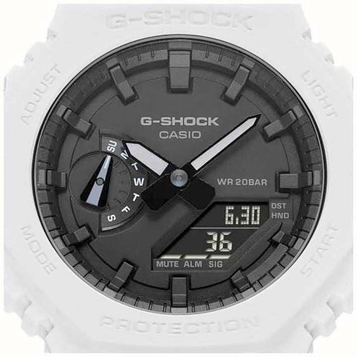 Casio G-Shock GA-2100-7AER Analog-Digital White Resin Watch - View 2