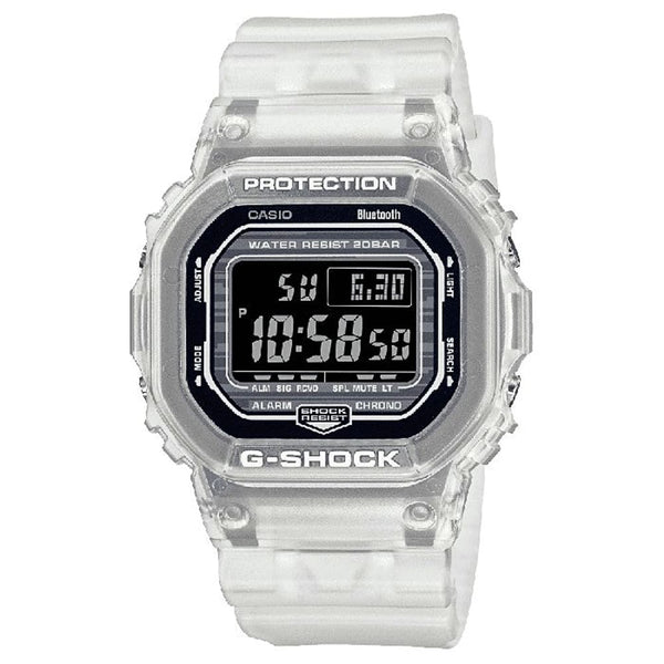 Casio G-Shock DW-B5600G-7ER White Bluetooth Digital Watch - View 1