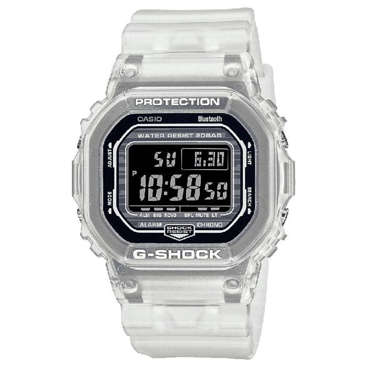 Casio G-Shock DW-B5600G-7ER White Bluetooth Digital Watch - View 1