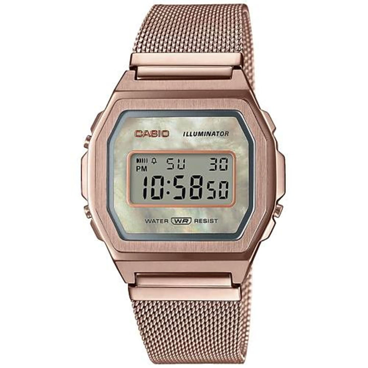 Casio Vintage A1000MCG-9EF Rose Gold Digital Watch - View 1